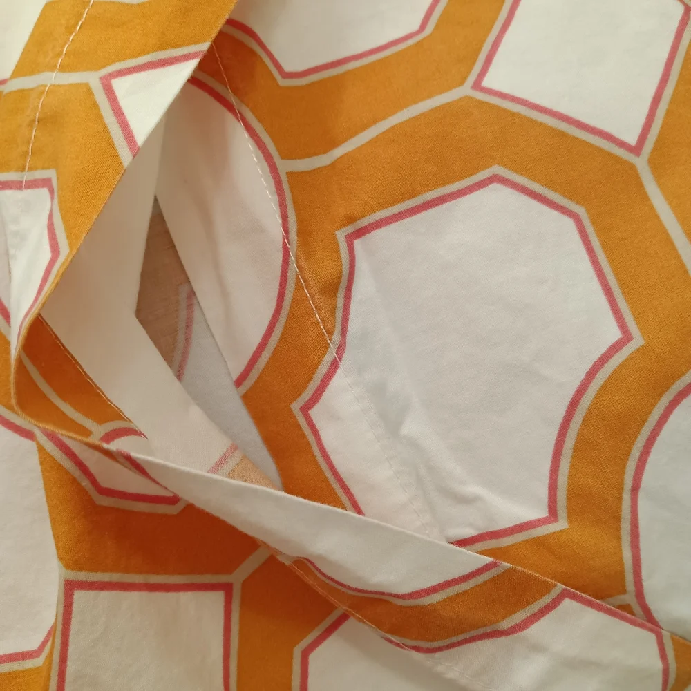 Pottery Barn Nova Geo *Single* Standard Sham Orange/White